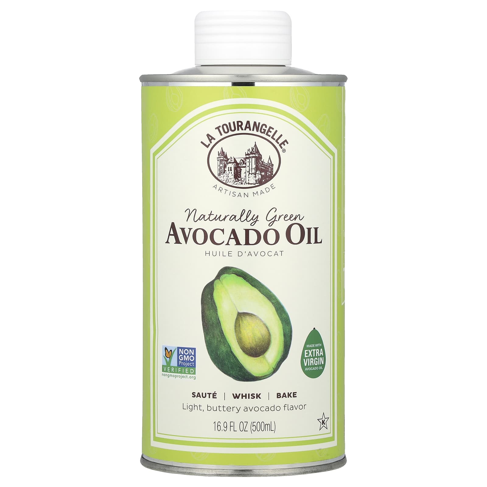 La Tourangelle, Naturally Green Avocado Oil, 16.9 fl oz (500 ml) - Image 1