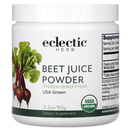 Beet Juice Powder for Cardio Support - Eclectic Herb USDA Organic - Image 1