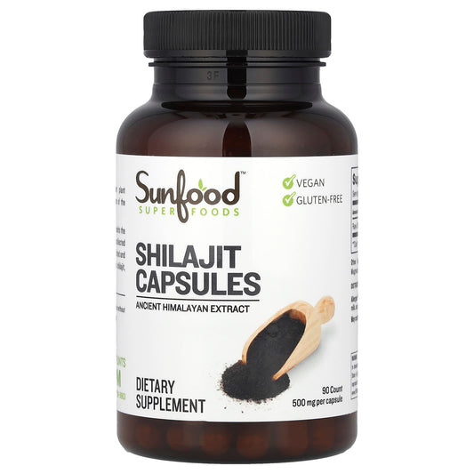 Sunfood, Shilajit, 500 mg, 90 Capsules - Image 1