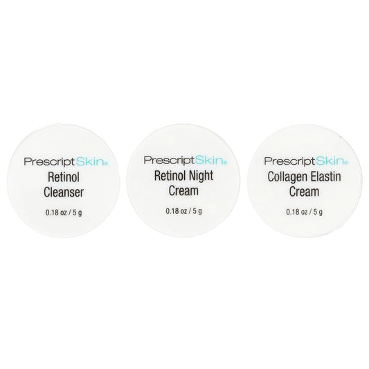 PrescriptSkin Retinol Anti-Aging Trial Set, 3 Professional Strength Products - Image 1