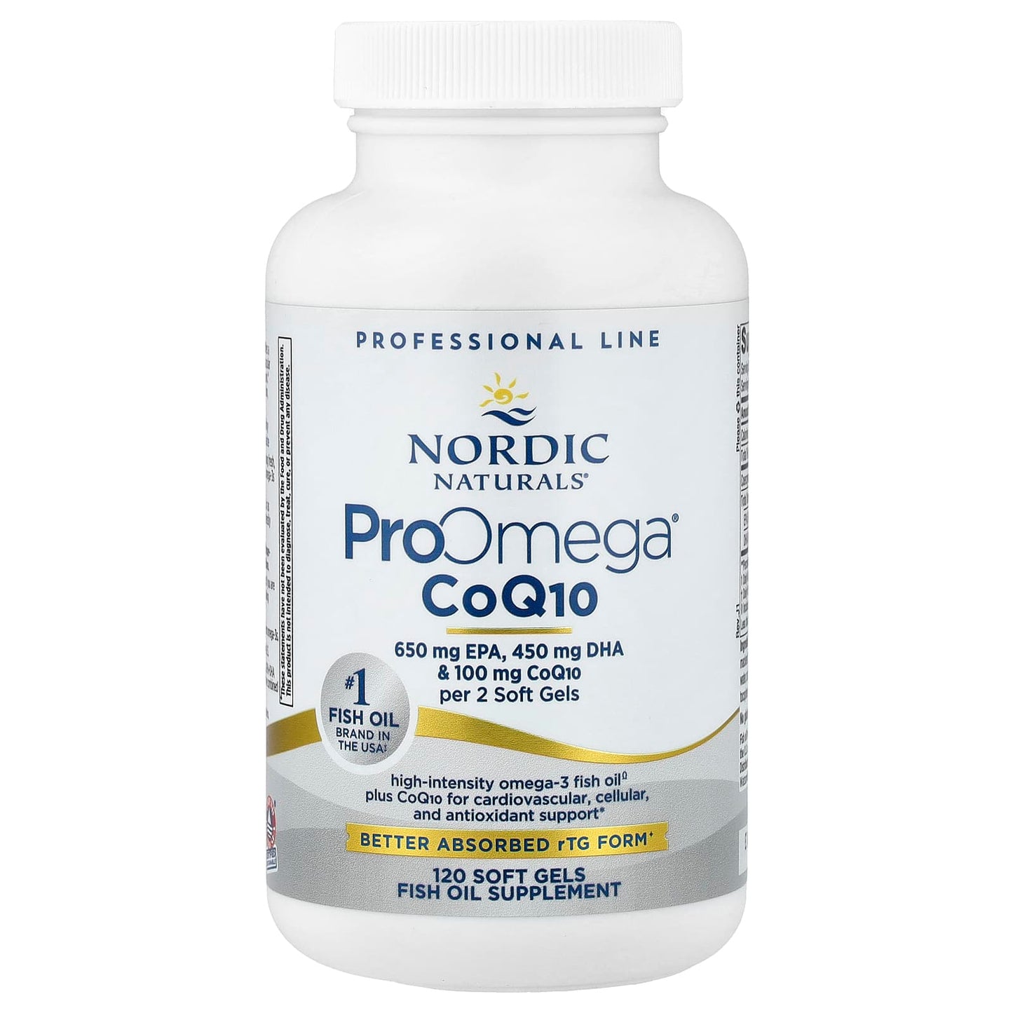 Nordic Naturals, ProOmega® CoQ10, 120 Soft Gels - Image 1