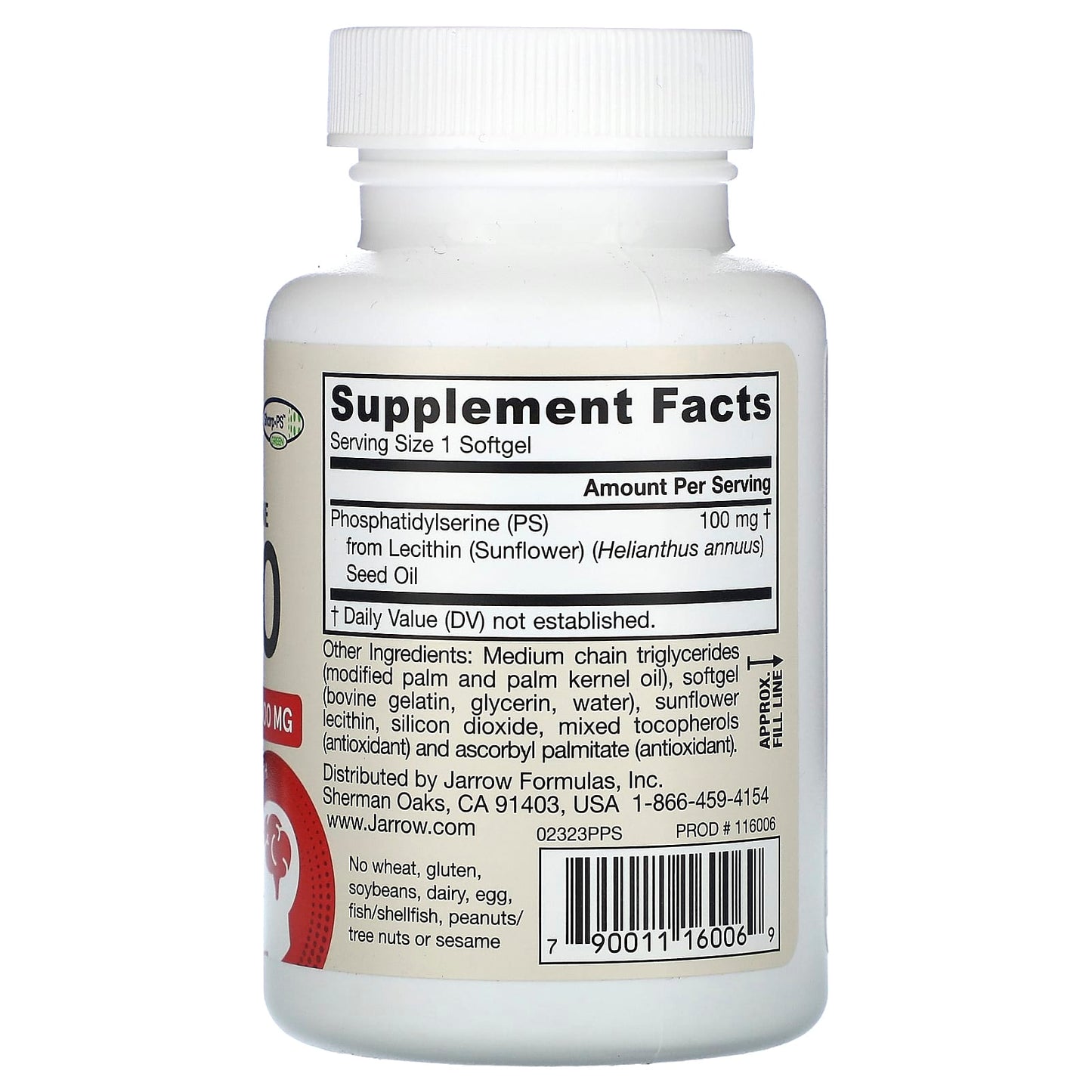 Phosphatidylserine Brain Health Supplement by Jarrow Formulas - Image 2
