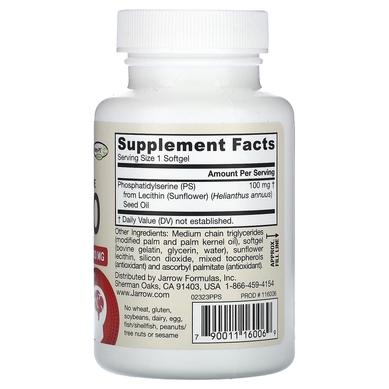 Phosphatidylserine Brain Health Supplement by Jarrow Formulas - Image 2