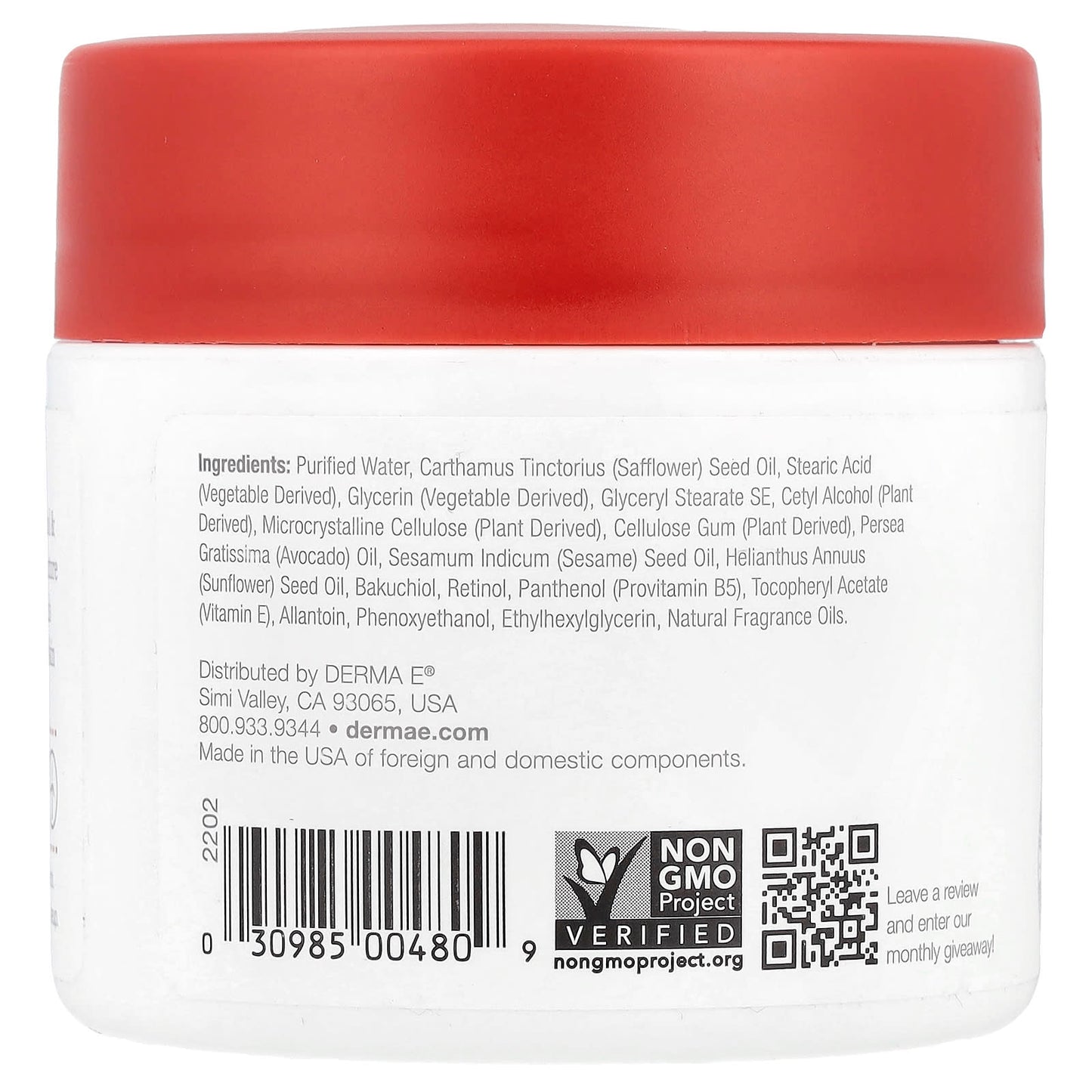 Derma E Anti-Wrinkle Renewal Cream, 4 oz, 100% Vegan & Cruelty-Free - Image 2