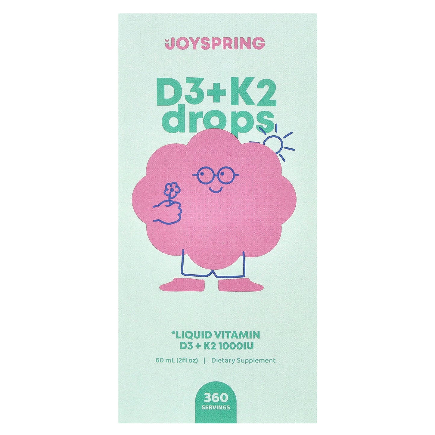 Vitamin D3 + K2 Drops by JoySpring - Boost Immune & Bone Health - Image 1