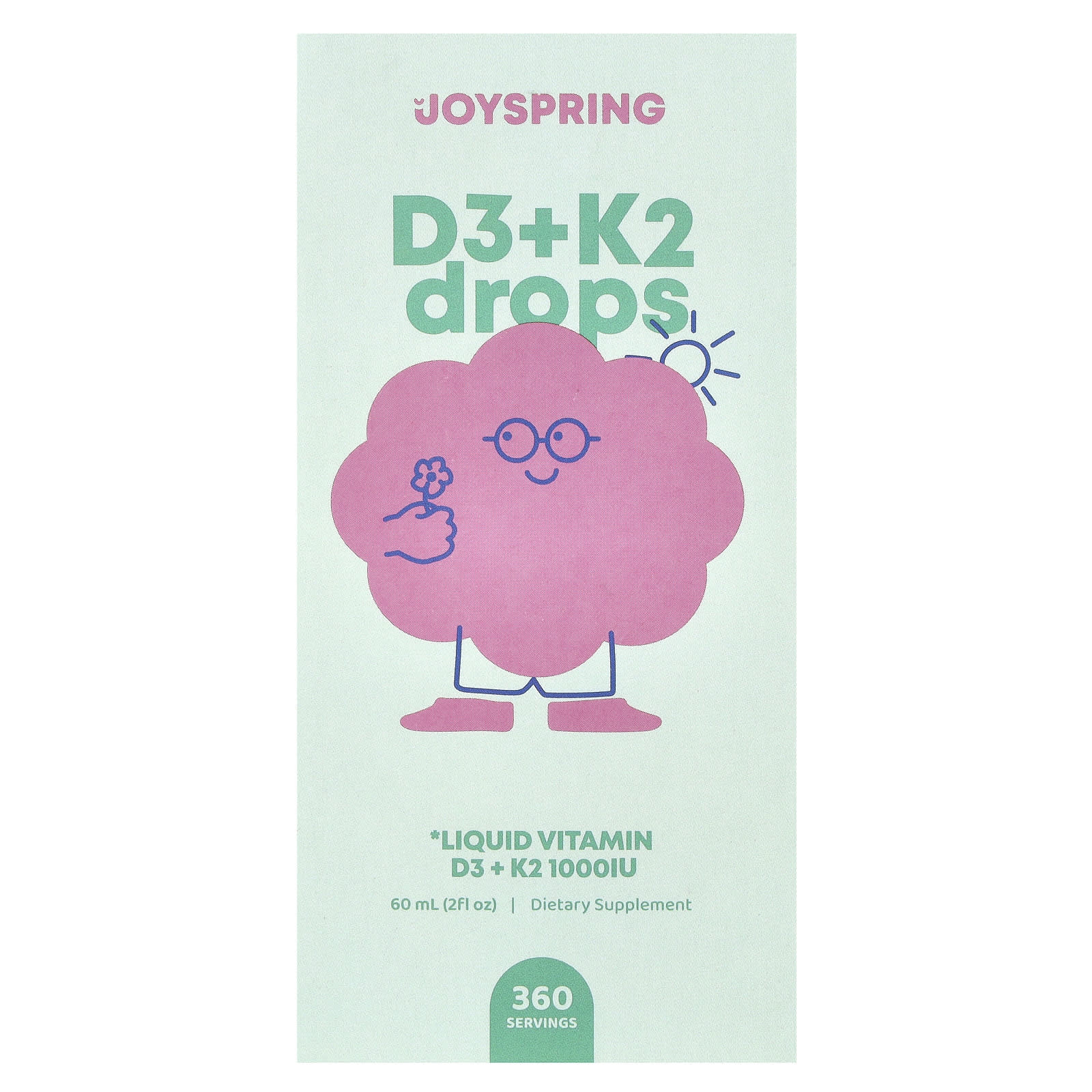 Vitamin D3 + K2 Drops by JoySpring - Boost Immune & Bone Health - Image 1