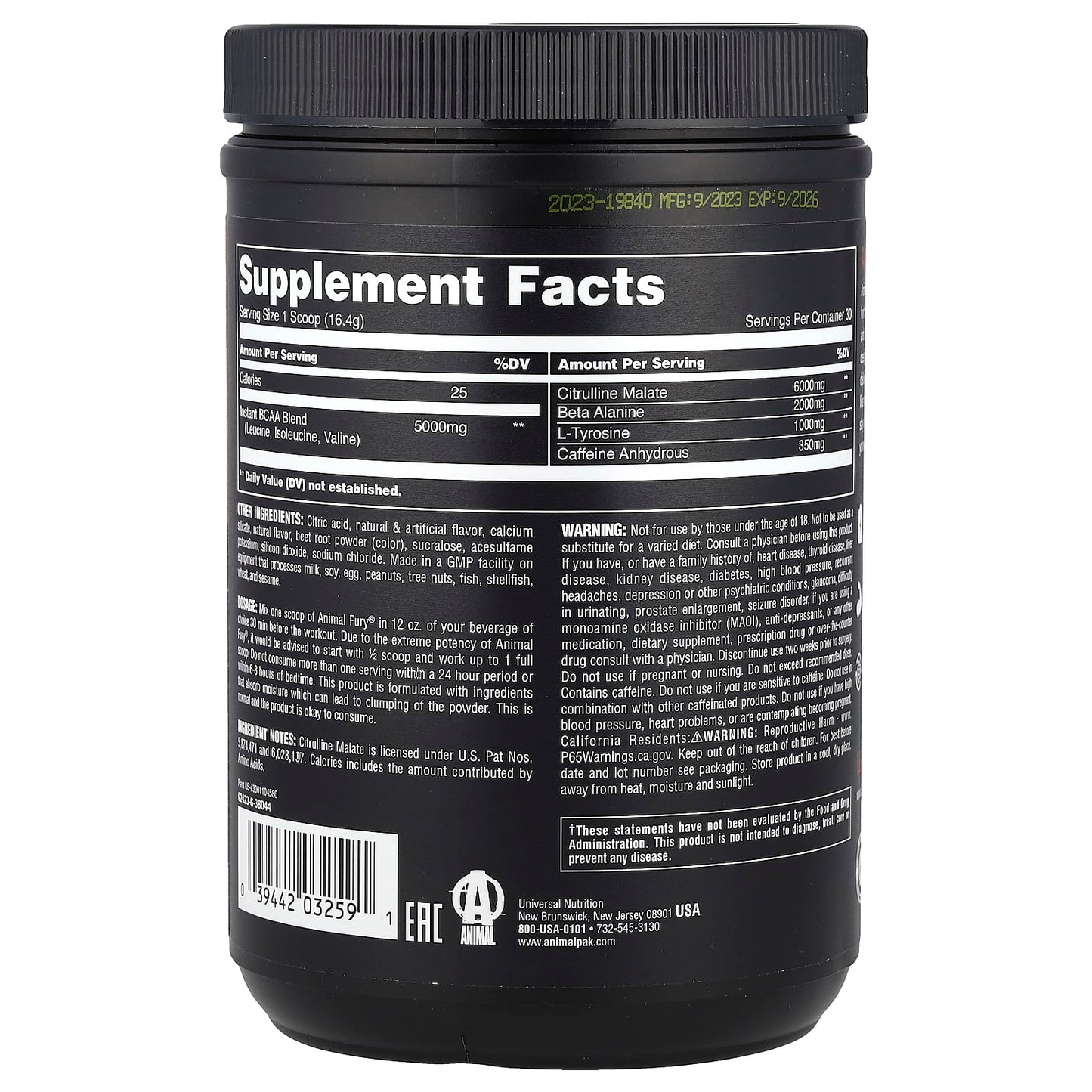 Unlock Peak Performance with Animal Fury Pre Workout Powder - Image 2