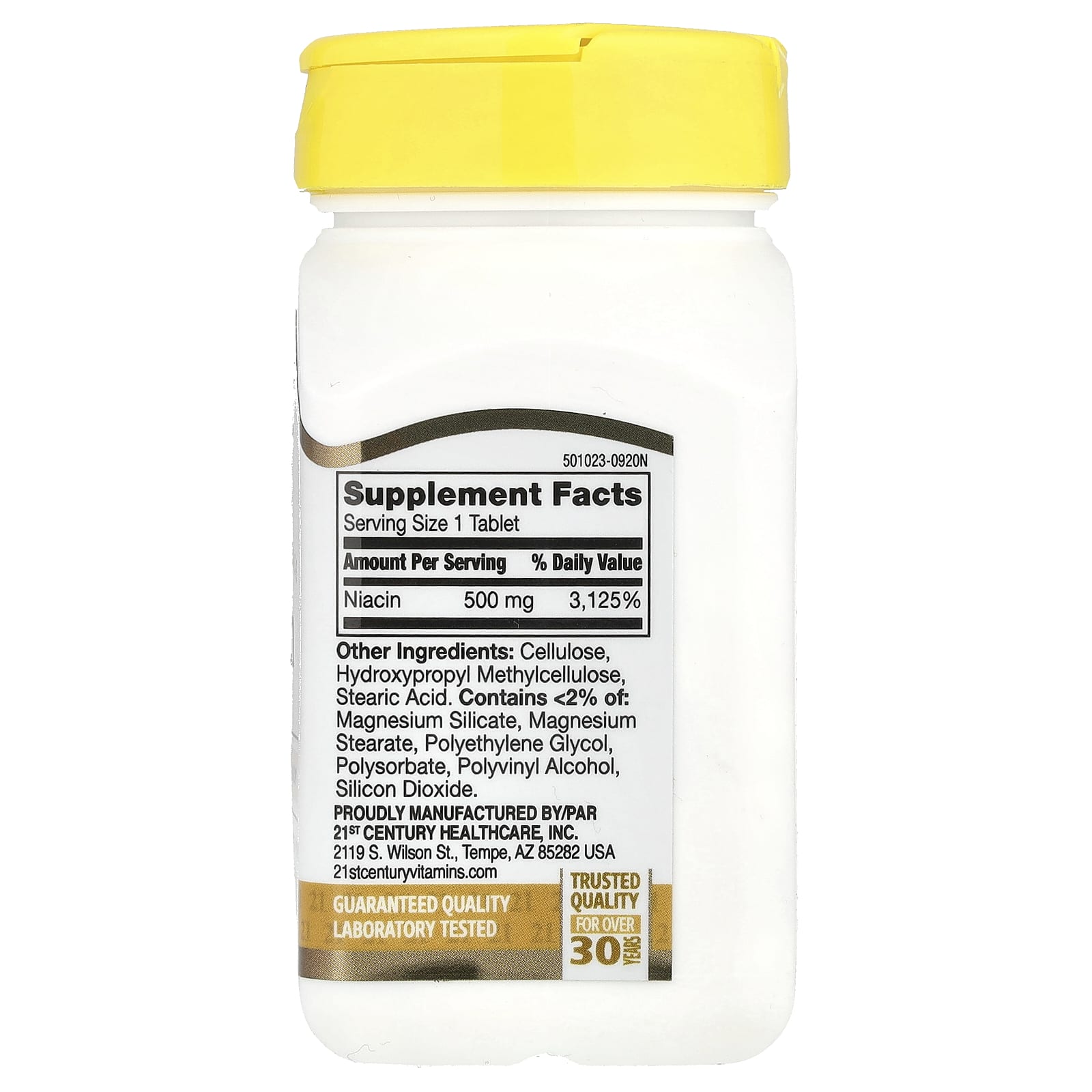 Prolonged Release Niacin 500mg, 100 Tablets - Supports Heart Health and Energy - Image 2