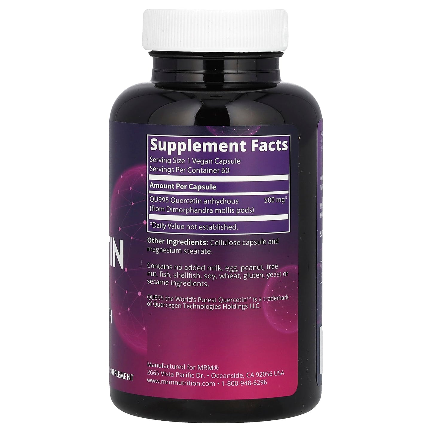MRM Nutrition, Quercetin, 60 Vegan Capsules (500 mg per Capsule) - Image 2