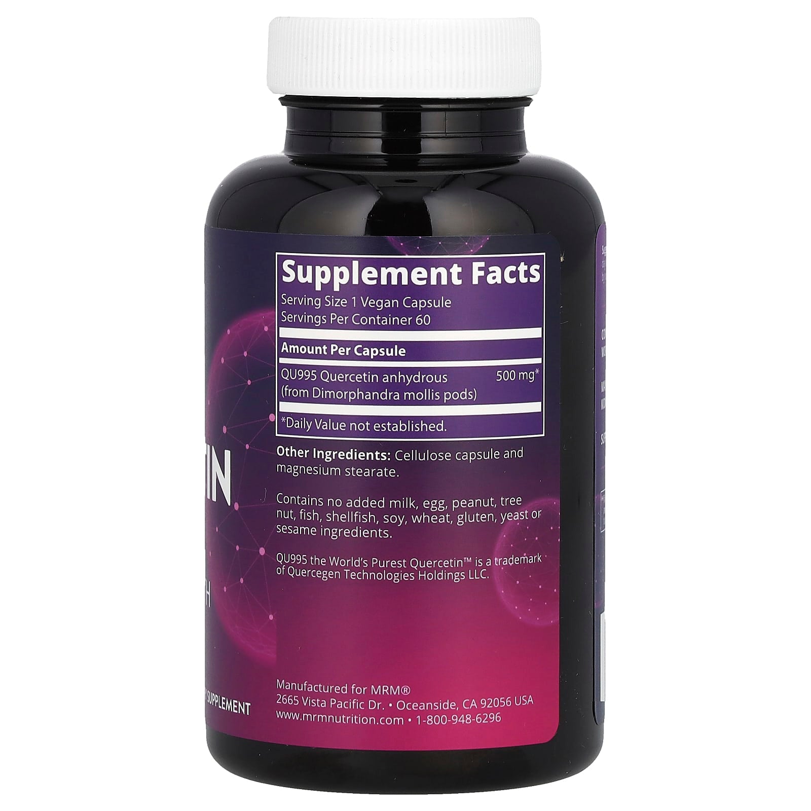 MRM Nutrition, Quercetin, 60 Vegan Capsules (500 mg per Capsule) - Image 2