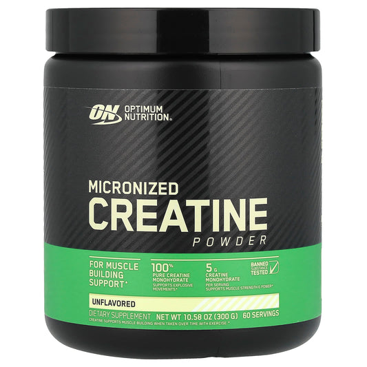 Optimum Nutrition, Micronized Creatine Powder, Unflavored, 10.58 oz (300 g) - Image 1