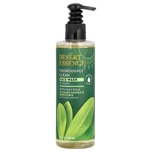 Desert Essence Thoroughly Clean Face Wash for Oily Skin 8.5 fl oz - Image 1