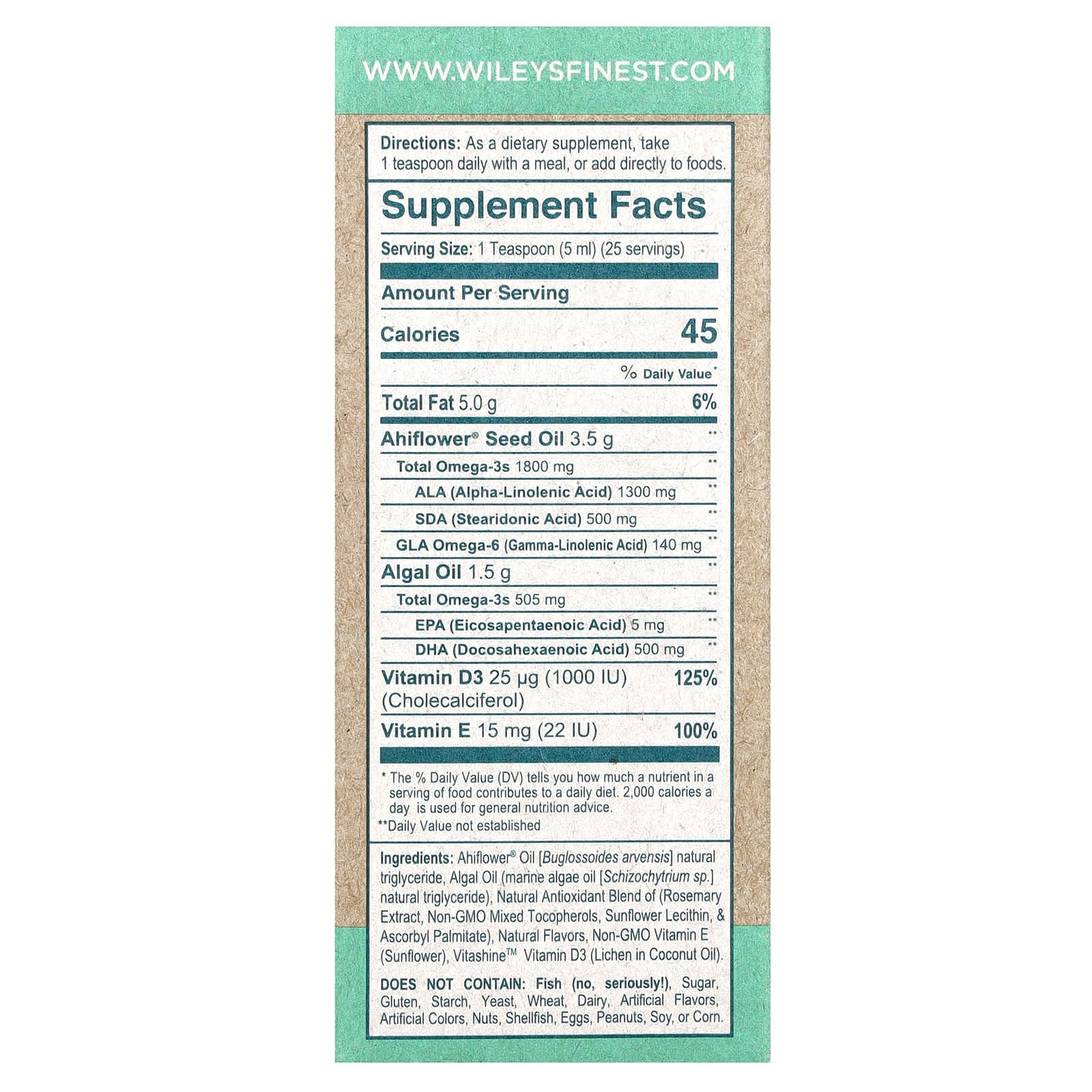Wiley's Finest, CatchFree Omega, Tropical Mango,  4.23 fl oz (125 ml) - Image 2