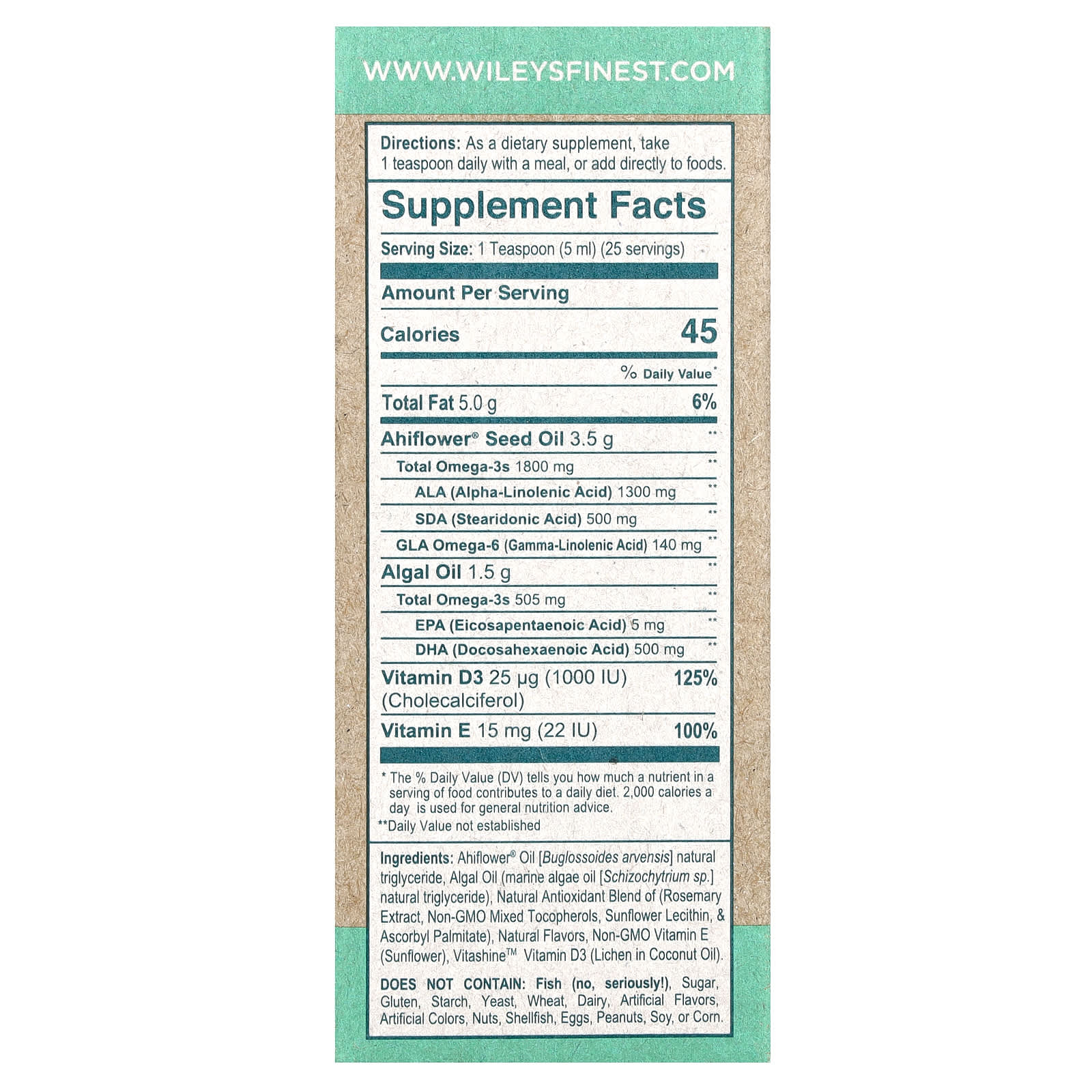 Wiley's Finest, CatchFree Omega, Tropical Mango,  4.23 fl oz (125 ml) - Image 2