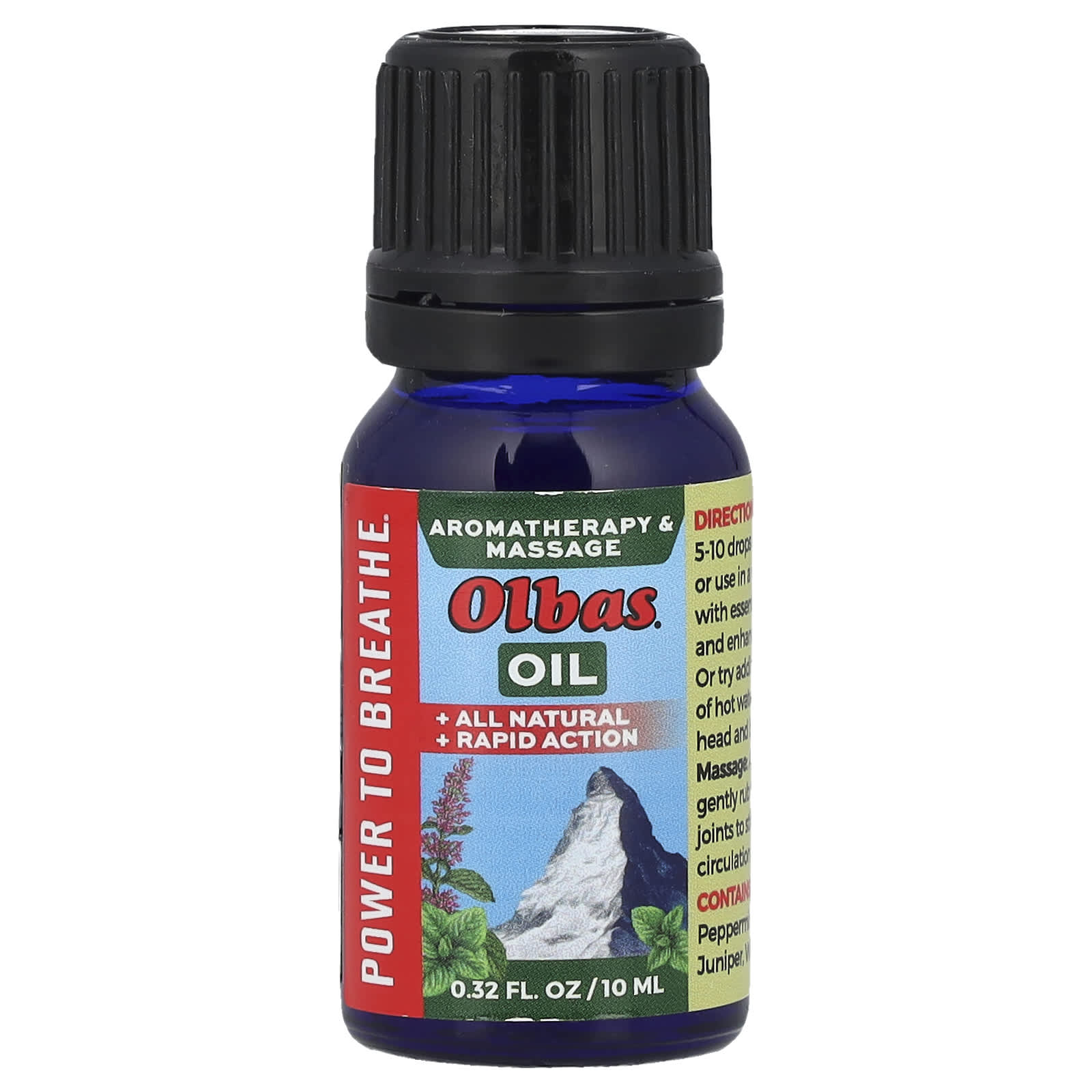 Olbas, Aromatherapy & Massage Oil, 0.32 fl oz (10 ml) - Image 1