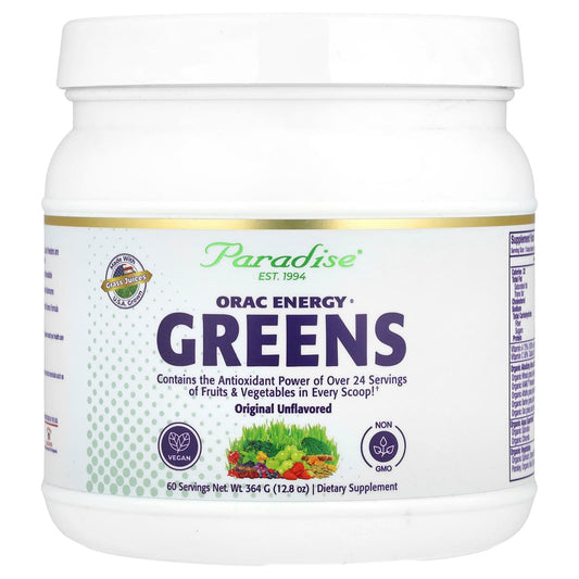 Paradise Herbs, ORAC Energy® Greens, Original Unflavored, 12.8 oz (364 g) - Image 1
