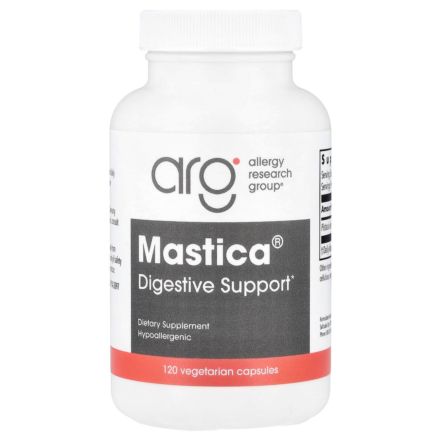 Mastica Digestive Support by Allergy Research Group - 120 Capsules - Image 1