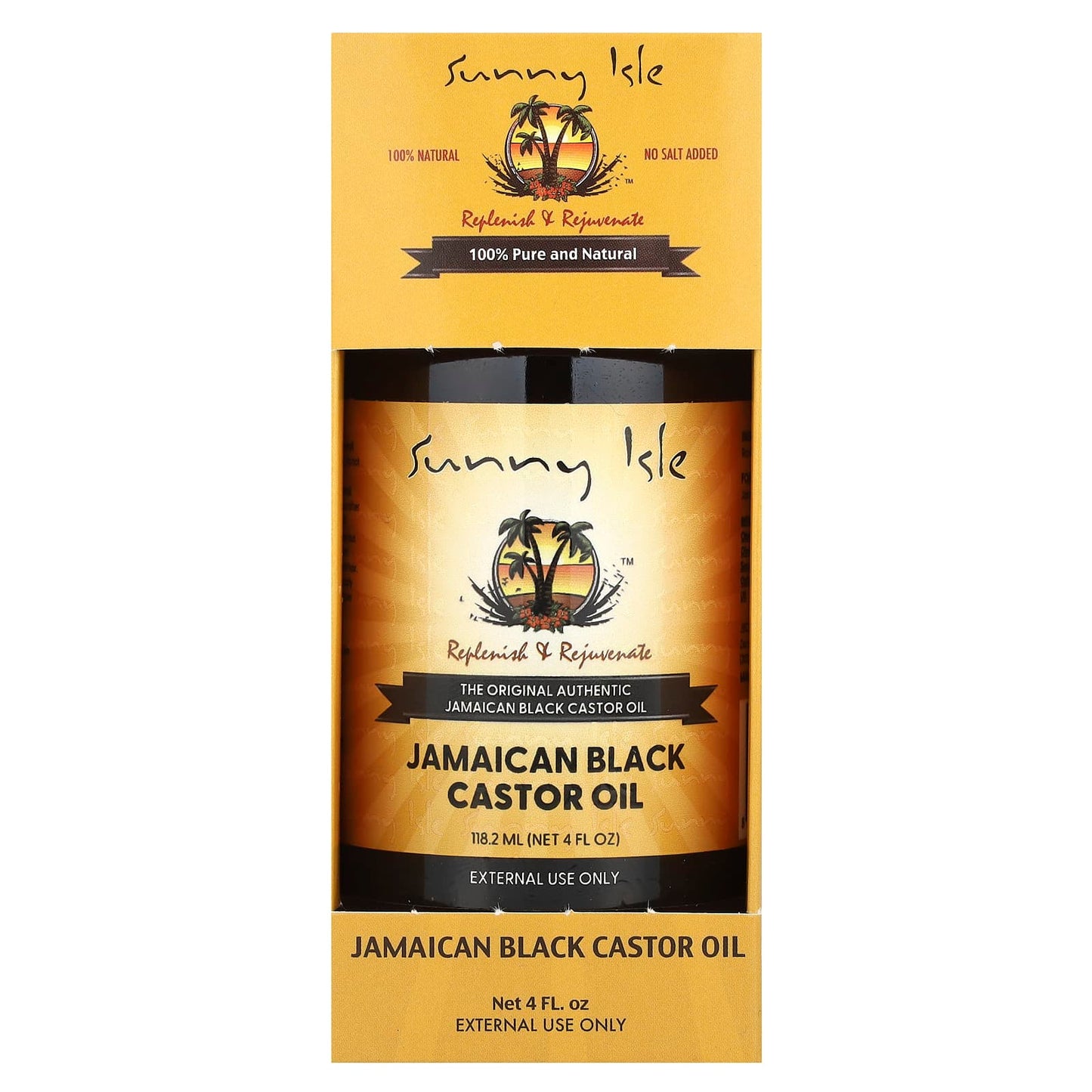 Sunny Isle, Jamaican Black Castor Oil, 4 fl oz (118 ml) - Image 2