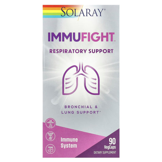 Solaray, ImmuFight™, Respiratory Support, 90 VegCaps - Image 1