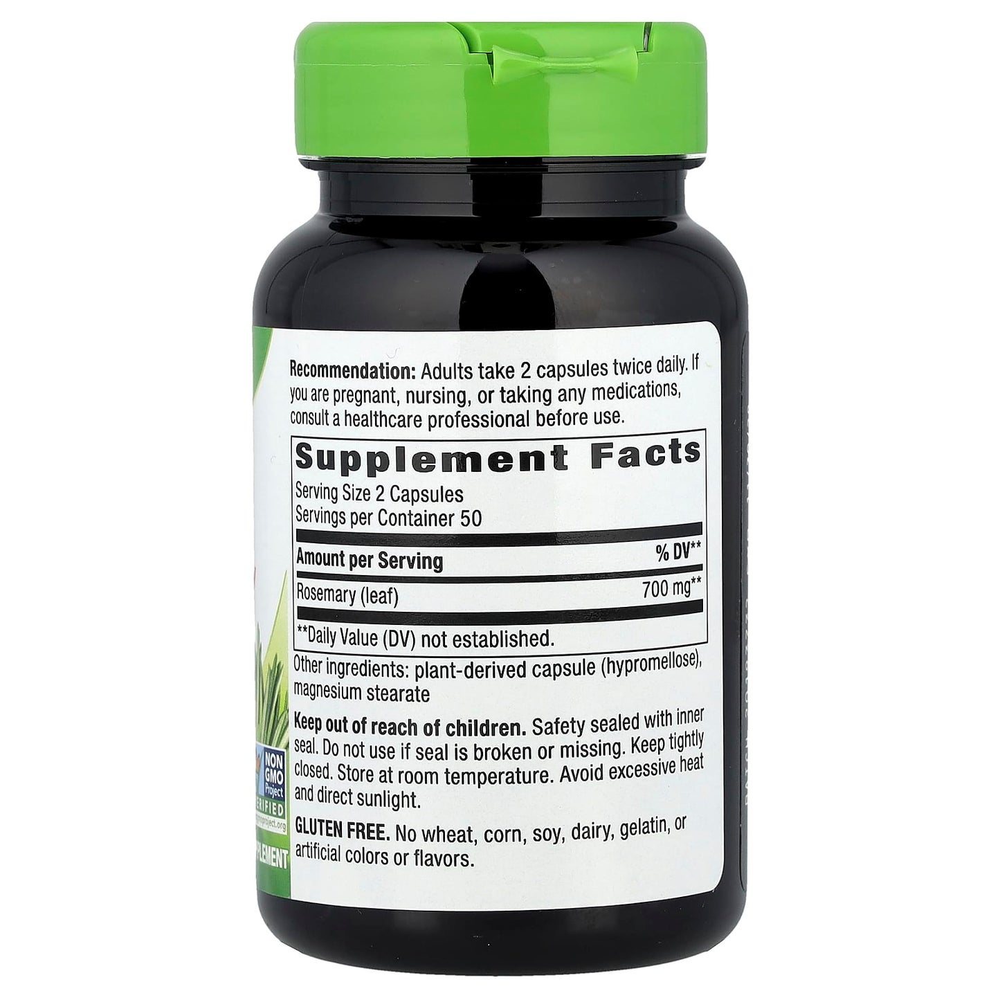 Nature's Way, Rosemary Leaf, 100 Vegan Capsules (350 mg per Capsule) - Image 2