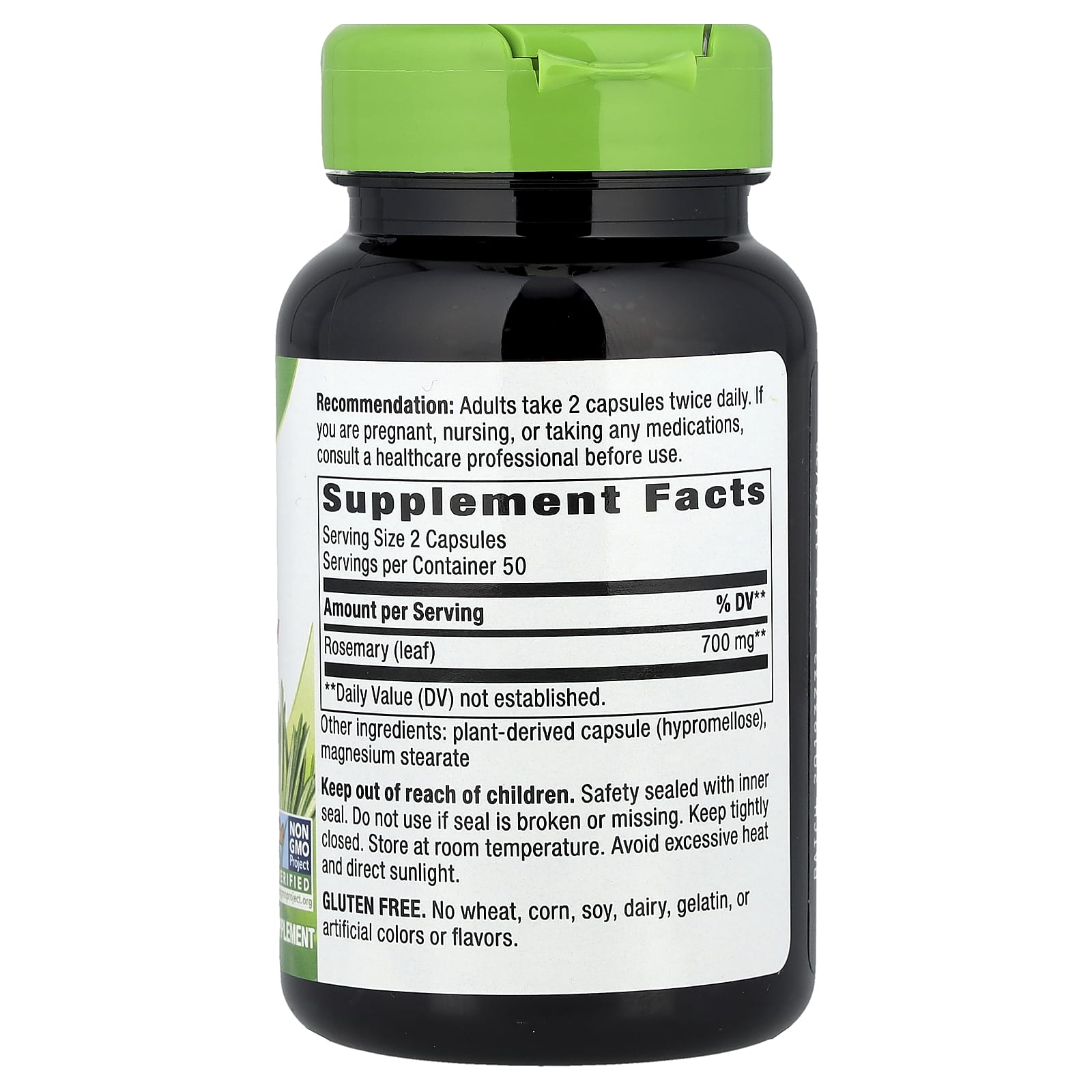 Nature's Way, Rosemary Leaf, 100 Vegan Capsules (350 mg per Capsule) - Image 2