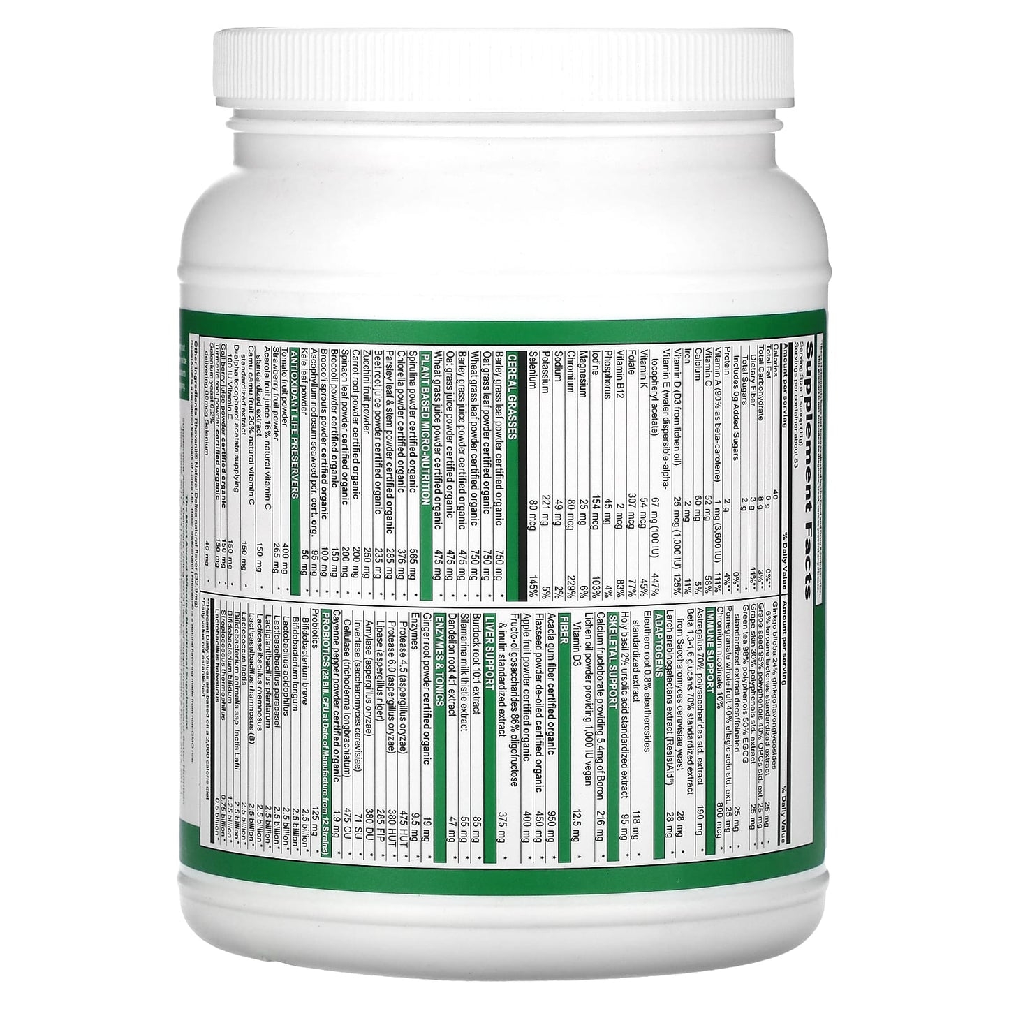 Vibrant Health, Green Vibrance +25 Billion Probiotics, Version 21.0, 32.21 oz (913 g) - Image 2