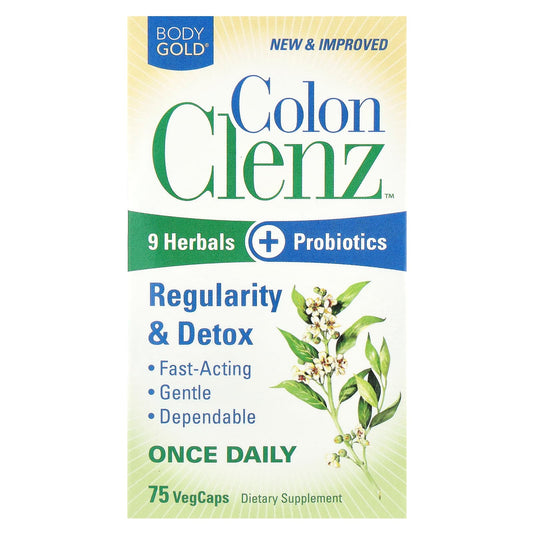 Colon Clenz by BodyGold - 9 Herbals + Probiotics Daily Supplement - Image 1