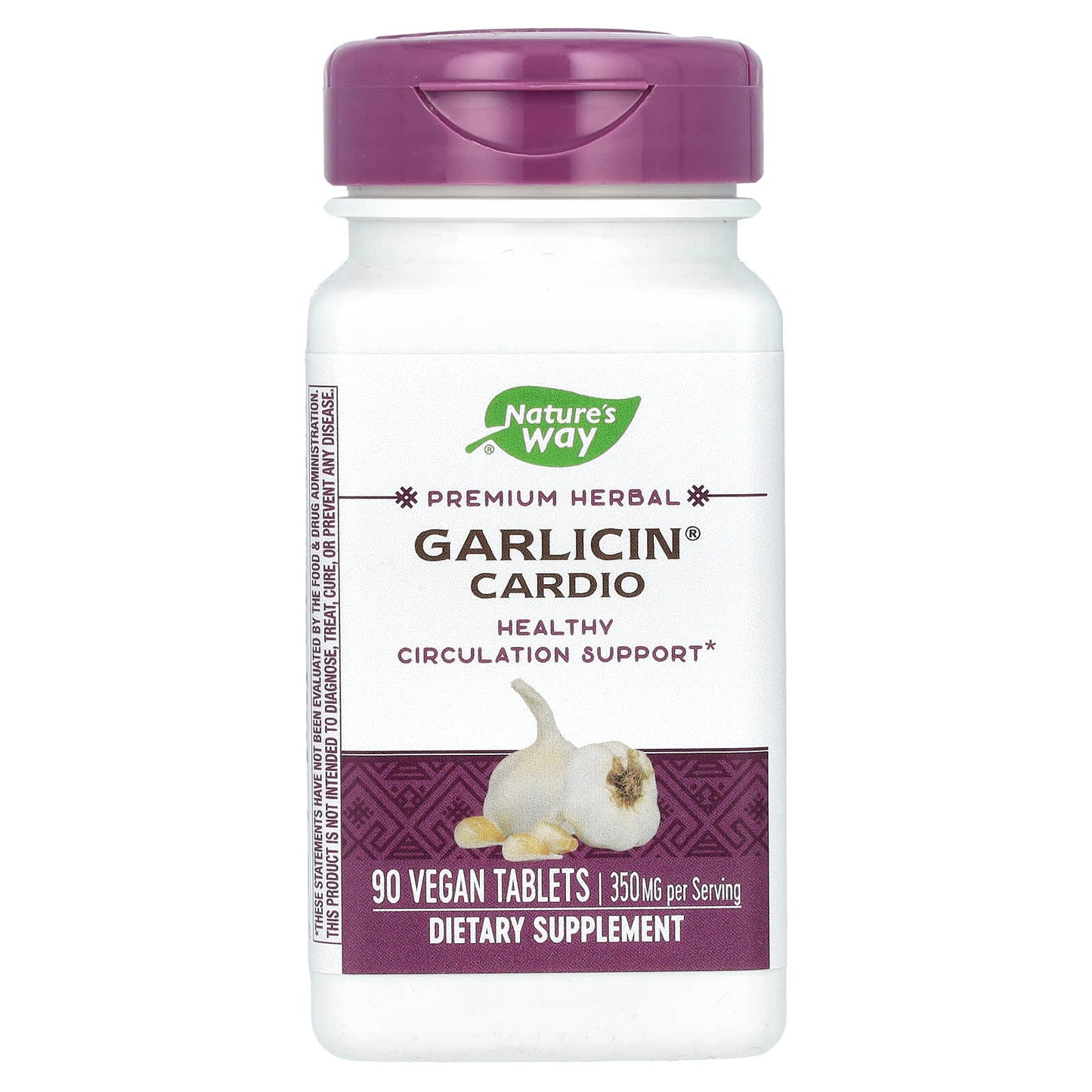 Nature's Way, Garlicin Cardio, 350 mg, 90 Vegan Tablets - Image 1