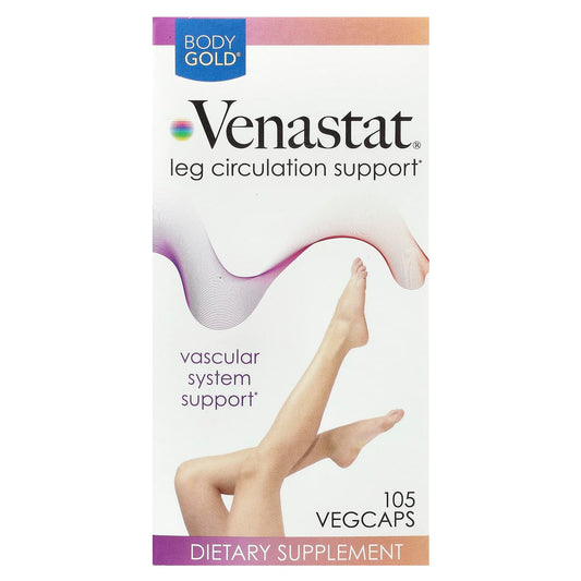 Venastat Leg Circulation Support - 105 VegCaps by BodyGold - Image 1