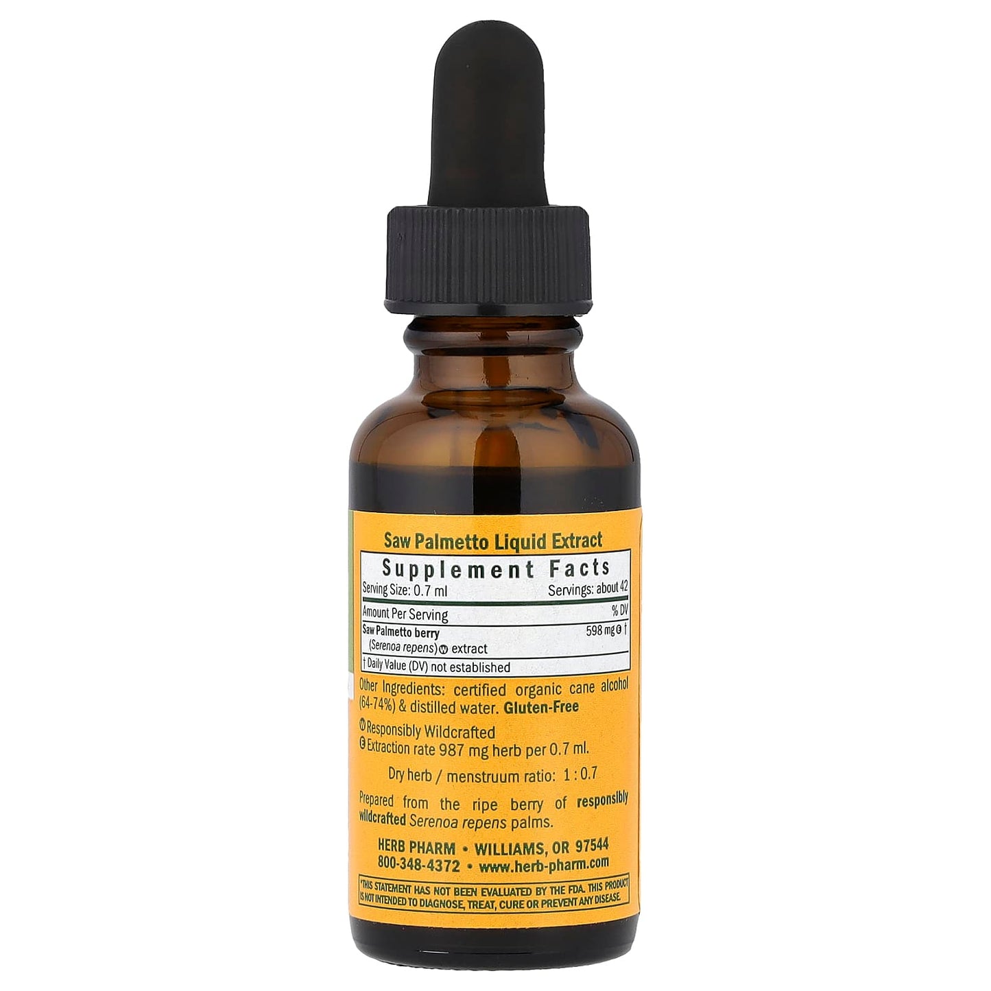 Saw Palmetto Liquid Supplement by Herb Pharm for Prostate Health - Image 2