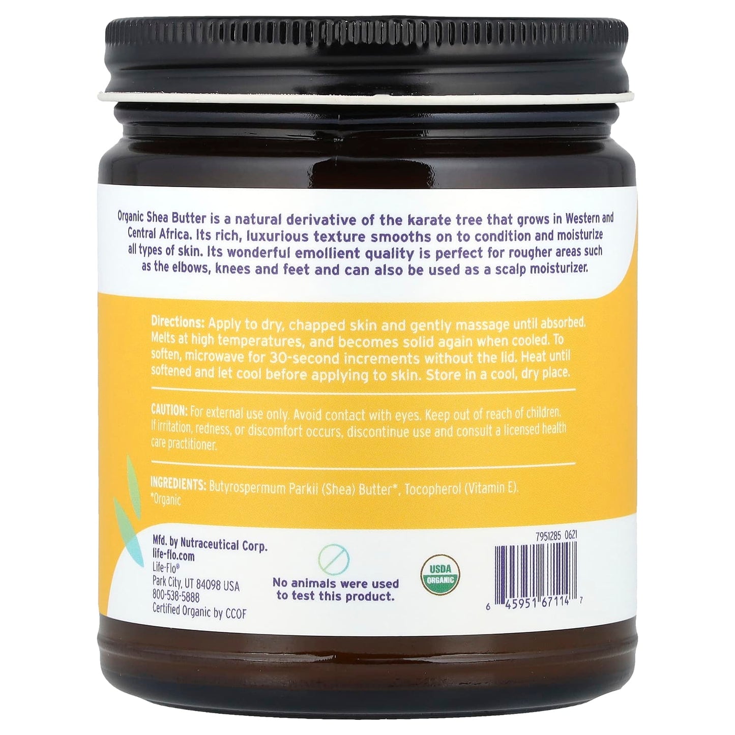 Life-flo, Organic Pure Shea Butter, 9 fl oz (266 ml) - Image 2