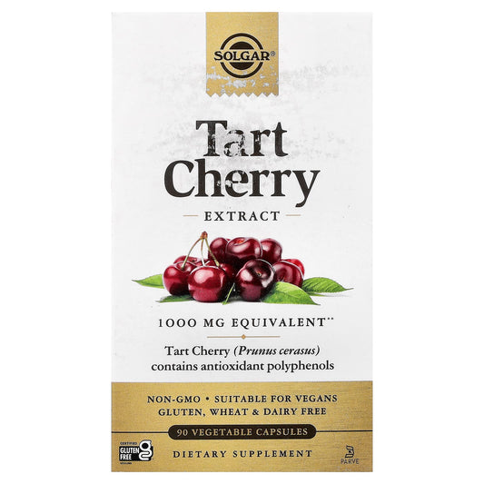 Solgar, Tart Cherry Extract, 1,000 mg, 90 Vegetable Capsules - Image 1