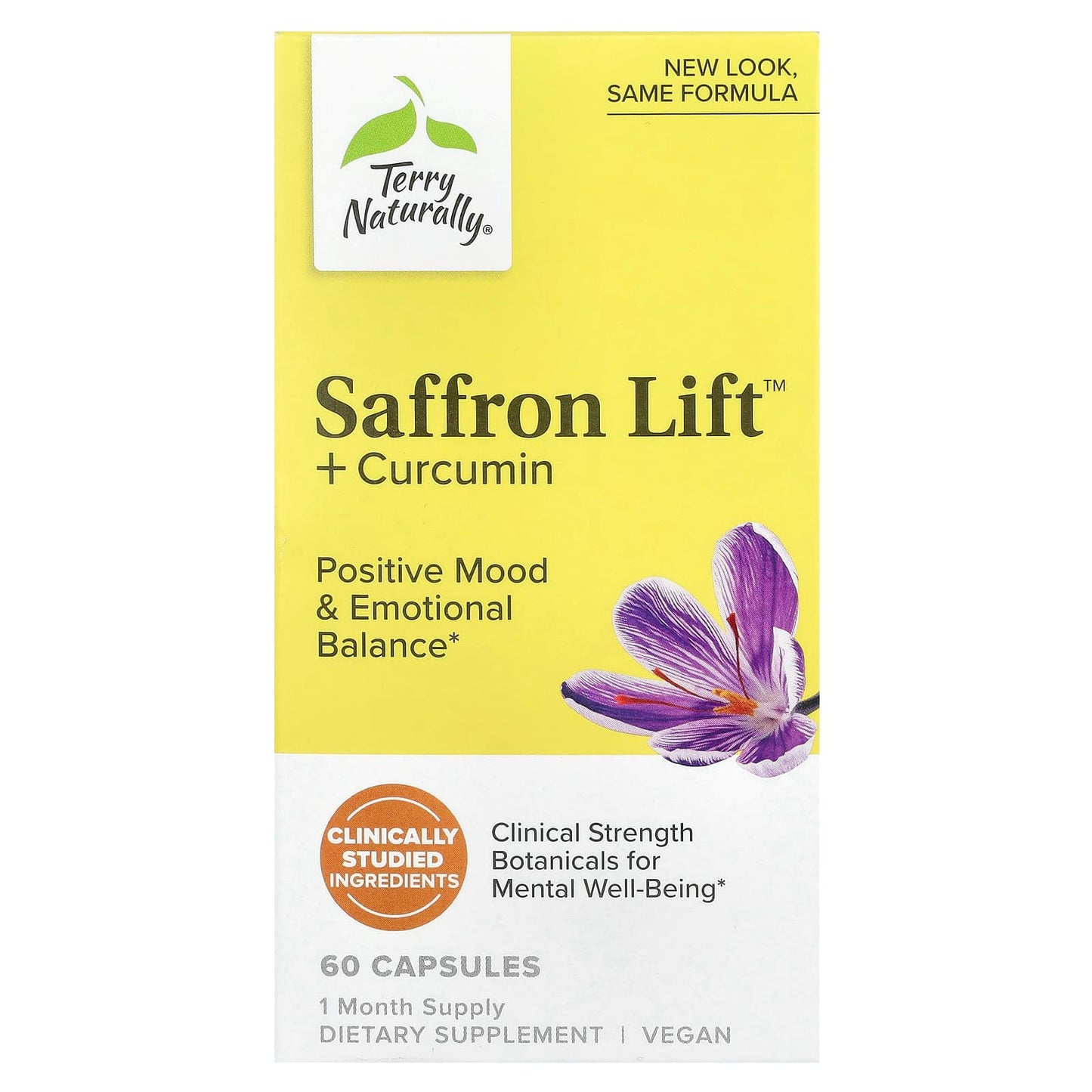 Terry Naturally, Saffron Life + Curcumin, 60 Capsules - Image 1