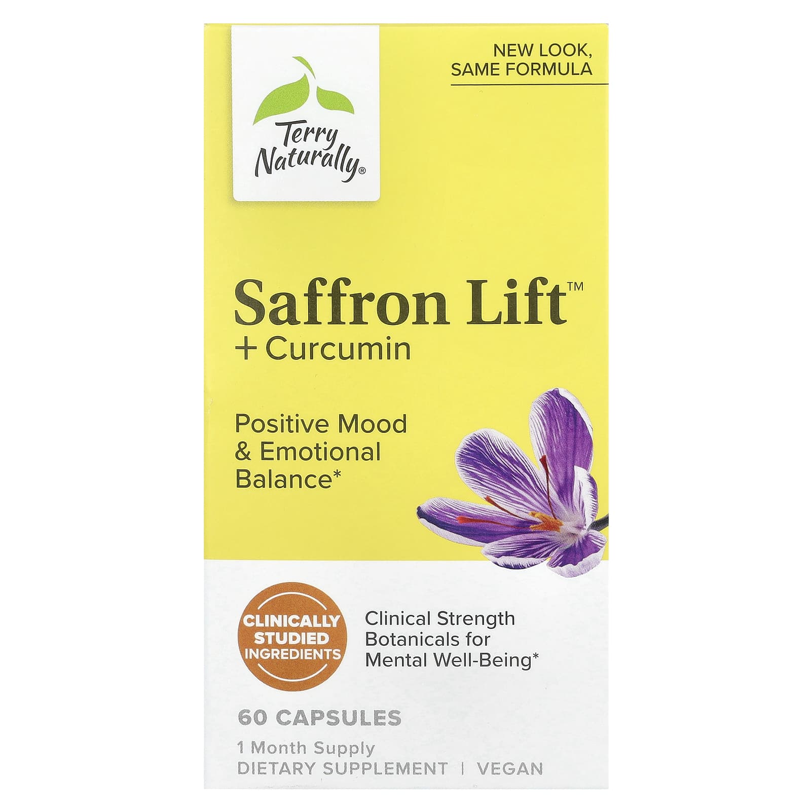 Terry Naturally, Saffron Life + Curcumin, 60 Capsules - Image 1
