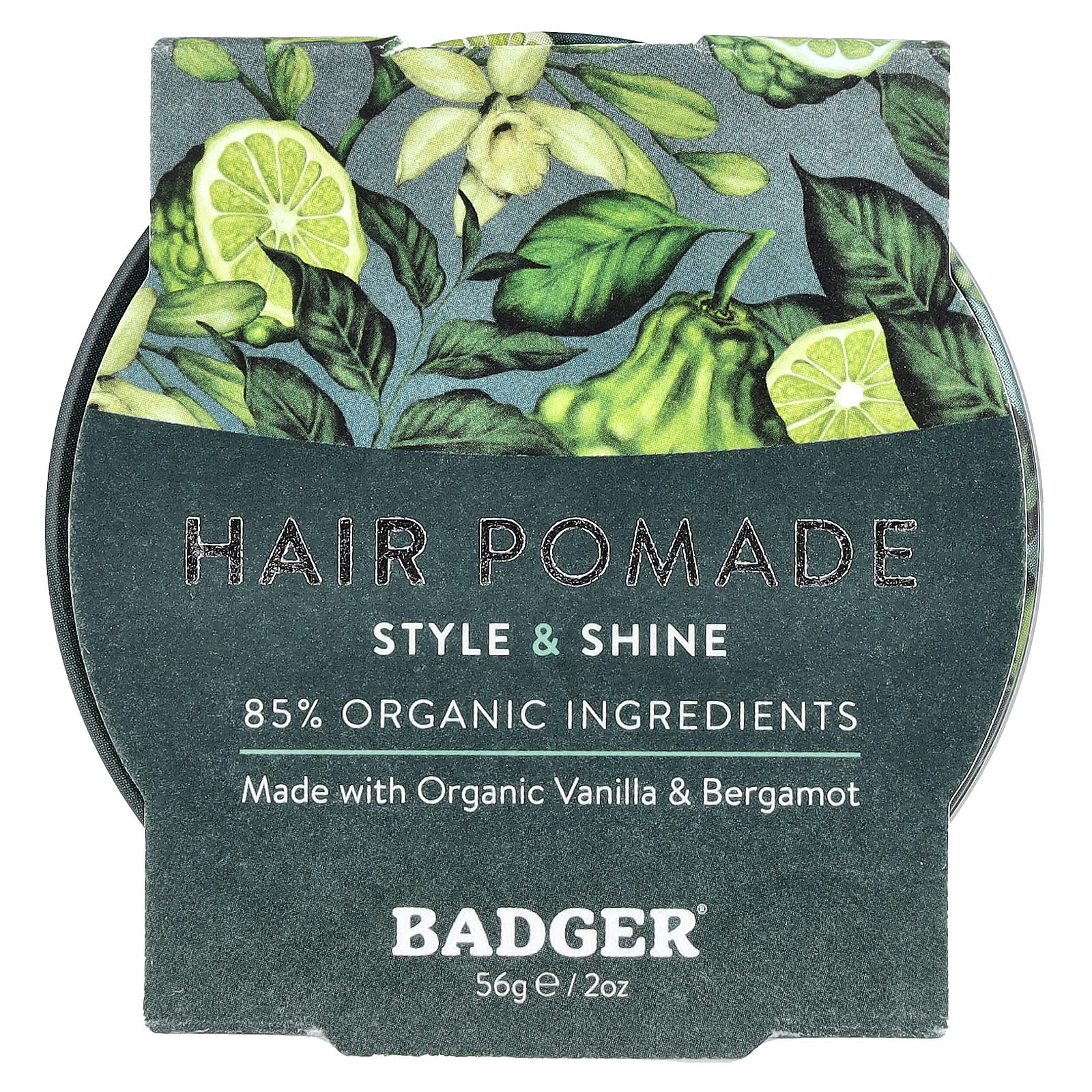 Badger Hair Pomade for All Hair Types, Vanilla & Bergamot, 2 oz - Image 2