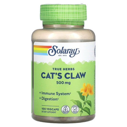 Solaray, Cat's Claw, 500 mg, 100 VegCaps - Image 1