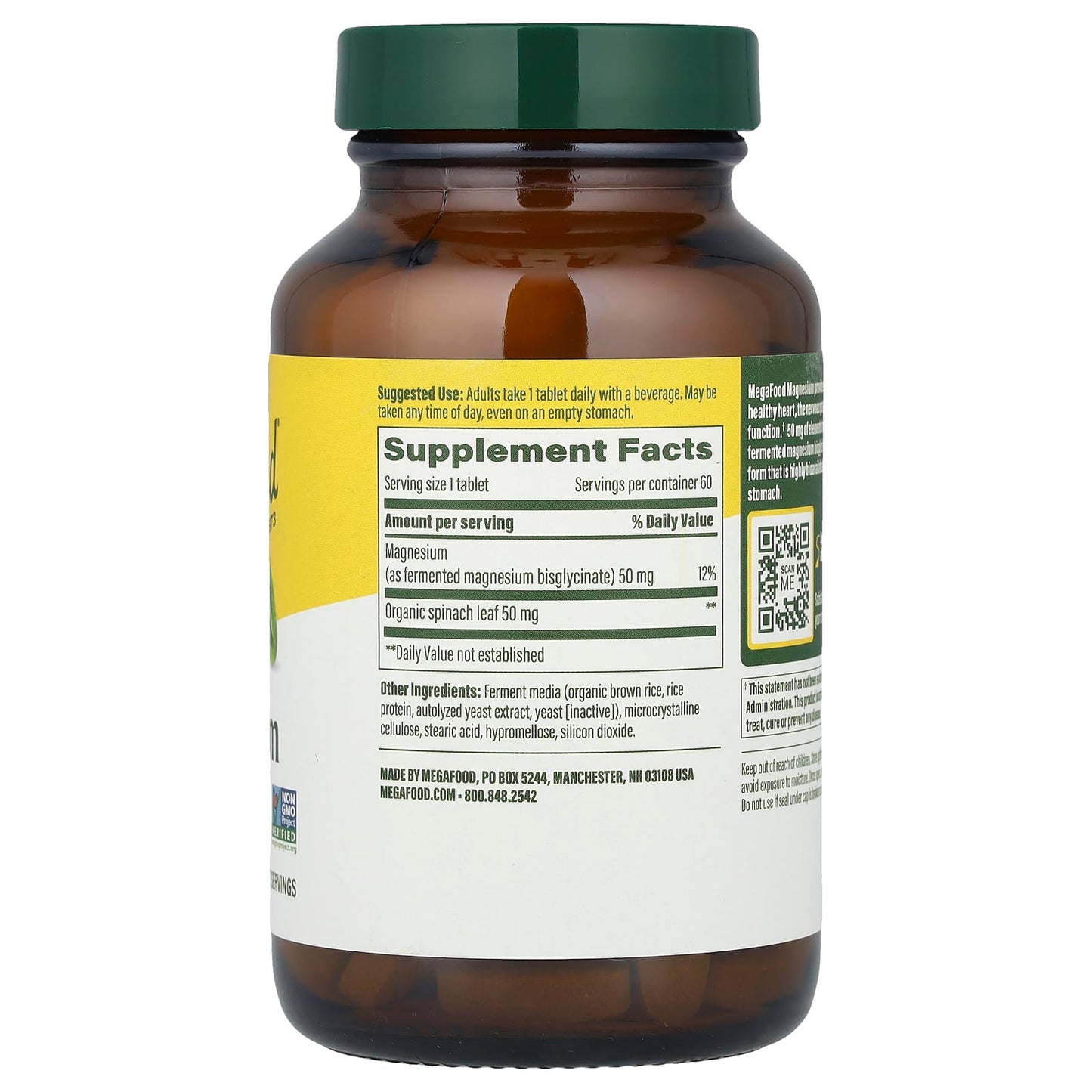 MegaFood, Magnesium, 60 Tablets - Image 2