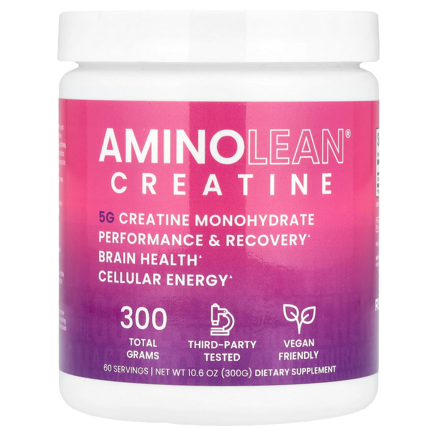 RSP Nutrition, AminoLean® Creatine Monohydrate Powder, 10.6 oz (300 g) - Image 1