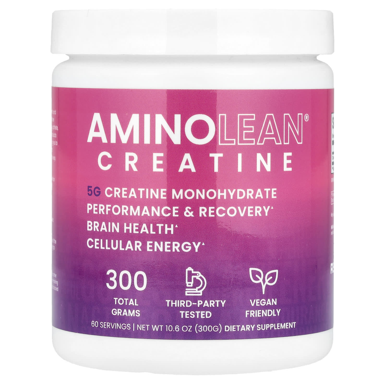RSP Nutrition, AminoLean® Creatine Monohydrate Powder, 10.6 oz (300 g) - Image 1