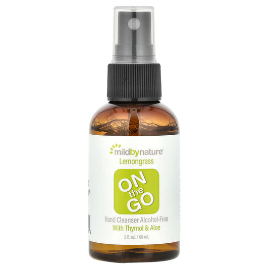 Mild By Nature, On-The-Go Hand Cleanser, Alcohol-Free, Lemongrass, 2 fl oz (60 ml) - Image 1