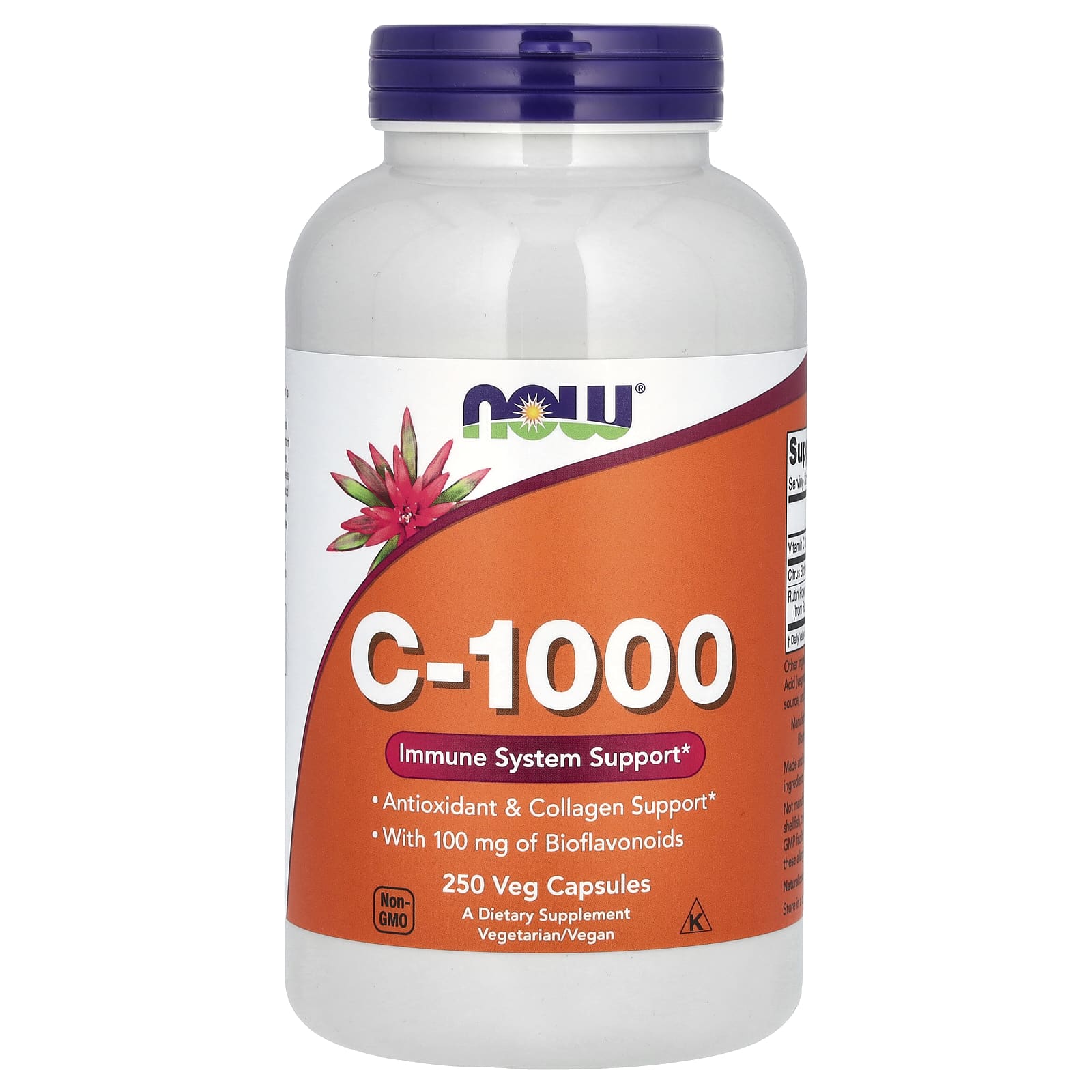 NOW Foods, C-1000 with Bioflavonoids, 250 Veg Capsules - Image 1