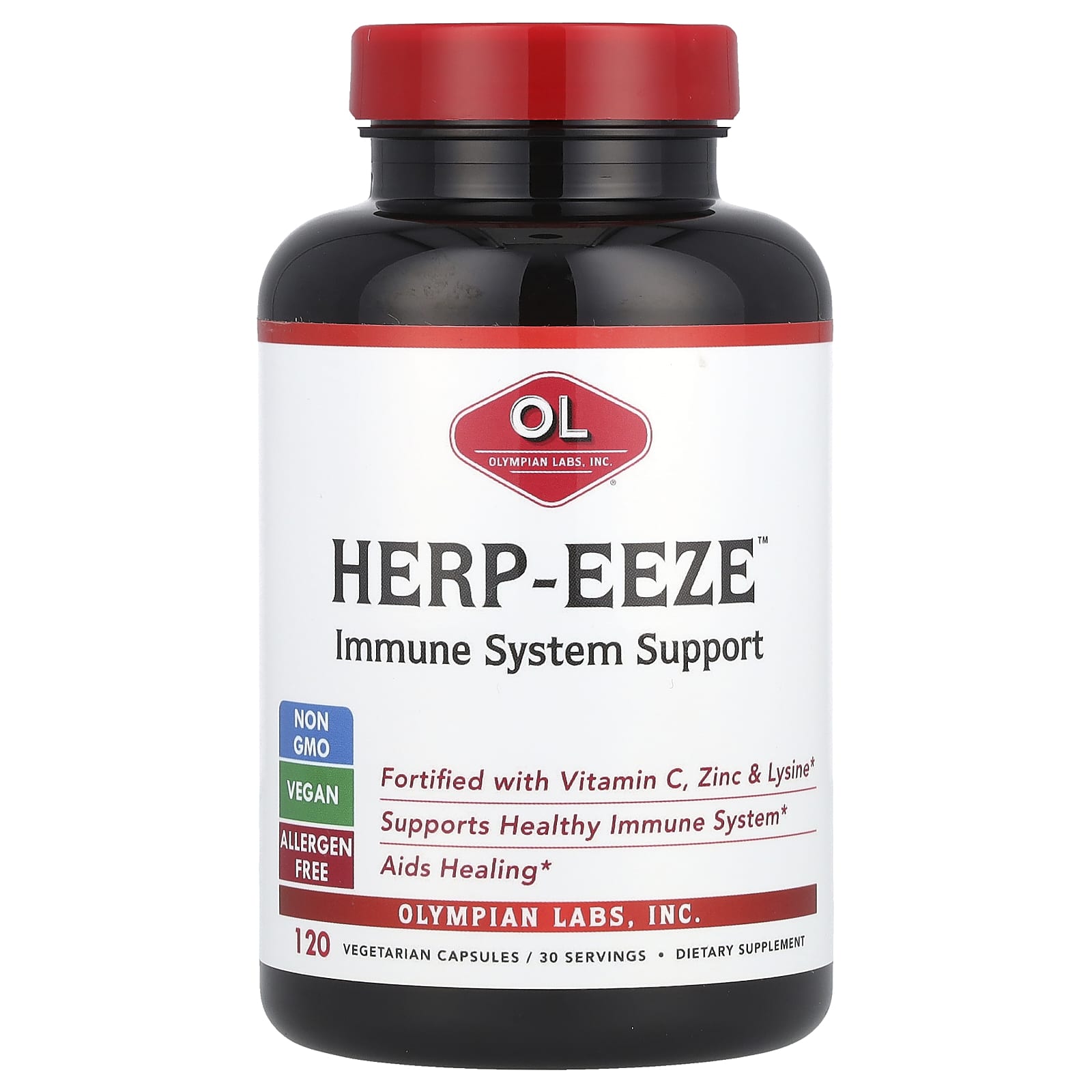 Olympian Labs, Herp-Eeze™, 120 Vegetarian Capsules - Image 1