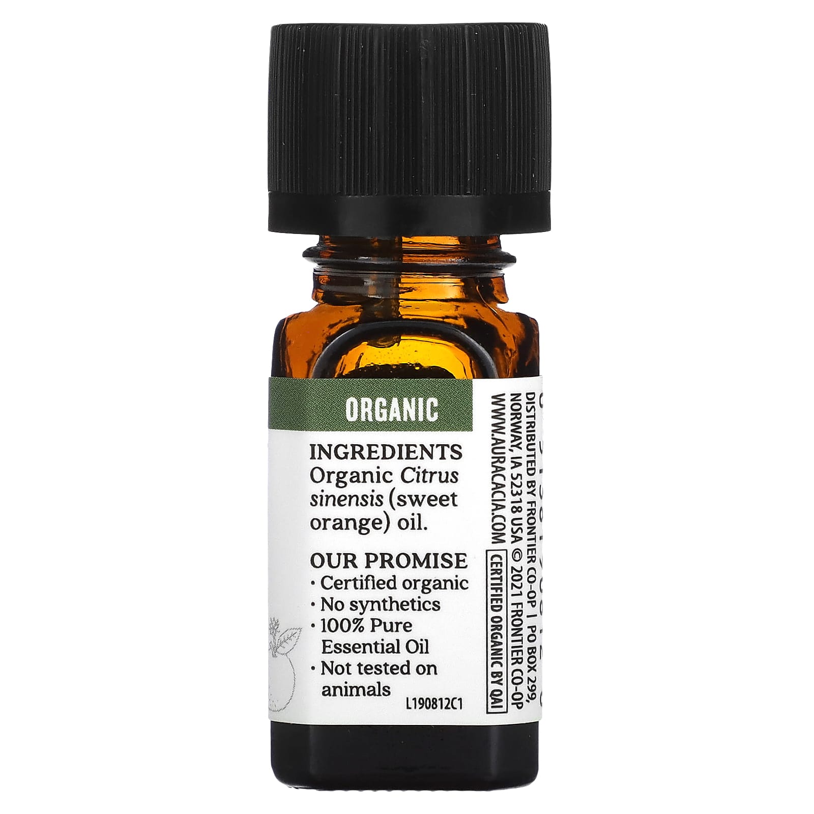 Aura Cacia Organic Sweet Orange Essential Oil 0.25 fl oz - Image 2