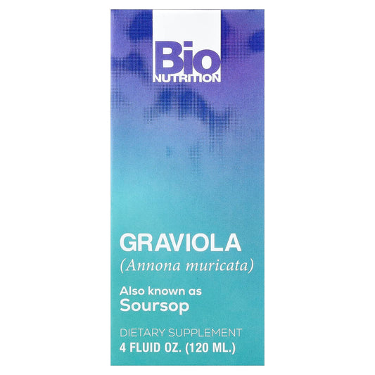 Graviola Supplement for Immune Health by Bio Nutrition - 4 fl oz - Image 1