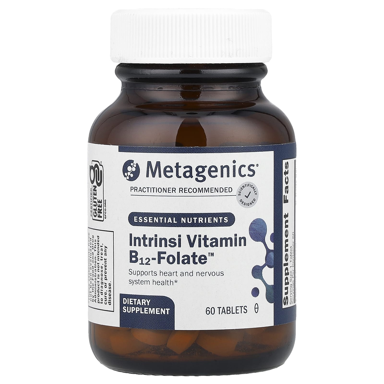 Metagenics, Intrinsi Vitamin B12-Folate™ , 60 Tablets - Image 1