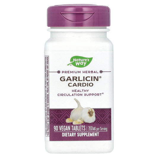 Nature's Way, Garlicin Cardio, 350 mg, 90 Vegan Tablets - Image 1