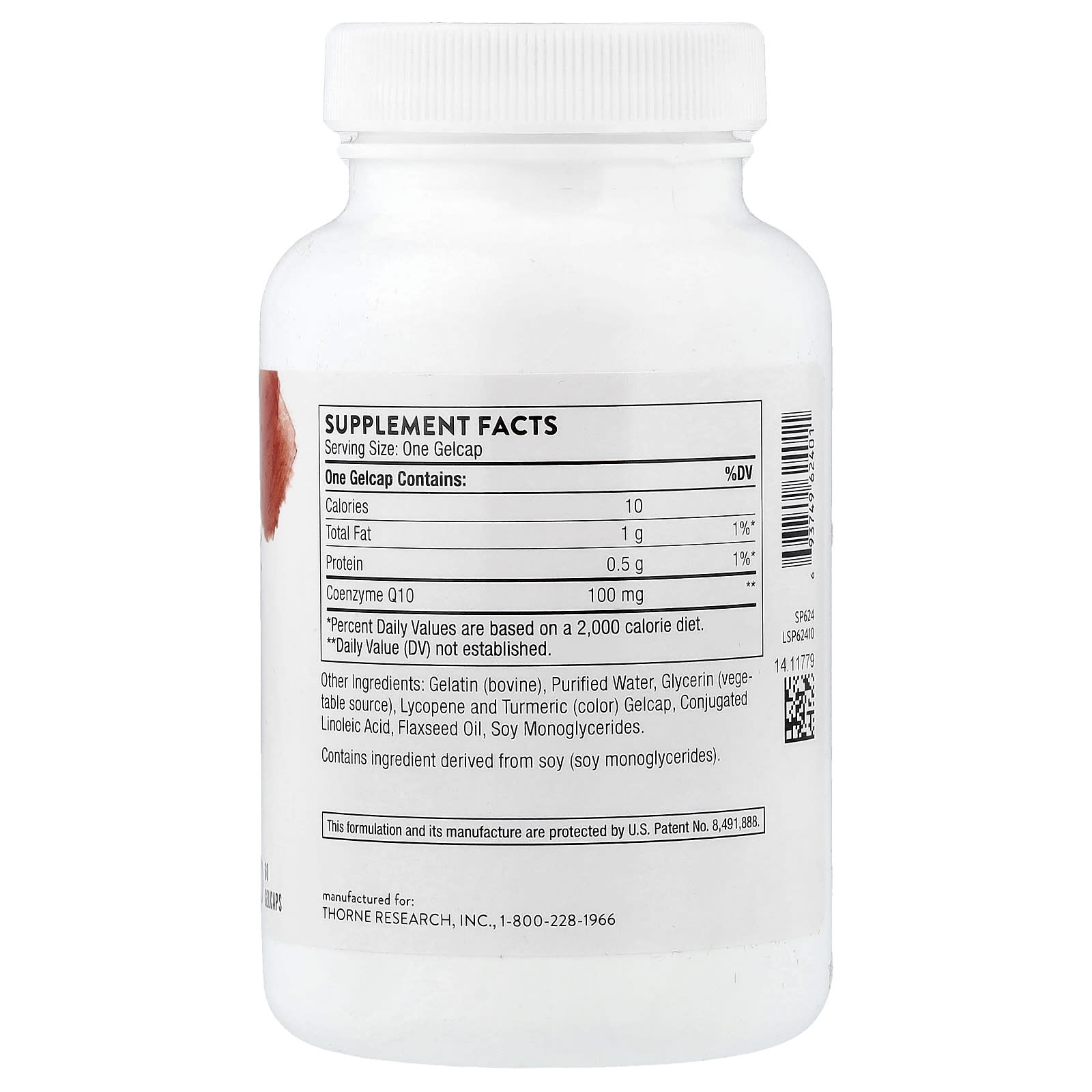 Thorne, CoQ10, 100 mg, 60 Gelcaps - Image 2