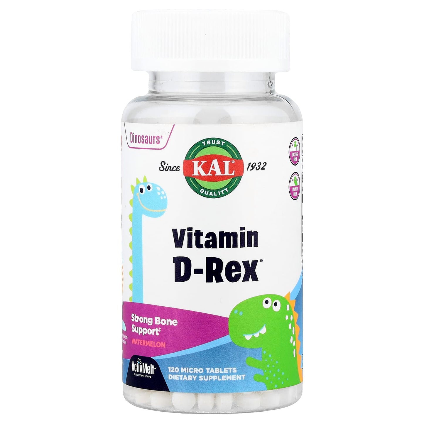 Vitamin D-Rex Watermelon by KAL: Supports Strong Bones & Immune Health - Image 1