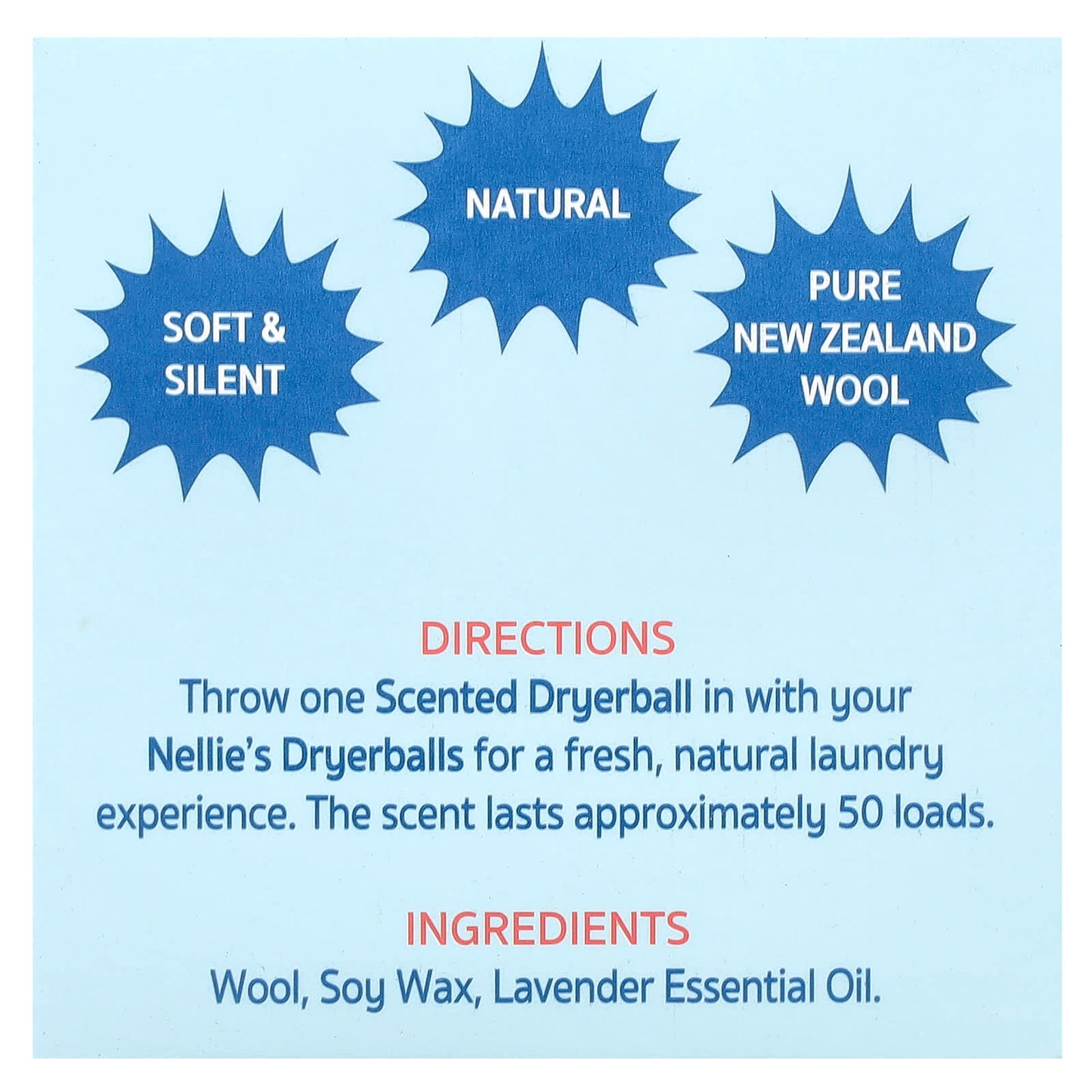Nellie's, Scented Dryerball, Lavender, 1 Dryerball - Image 2