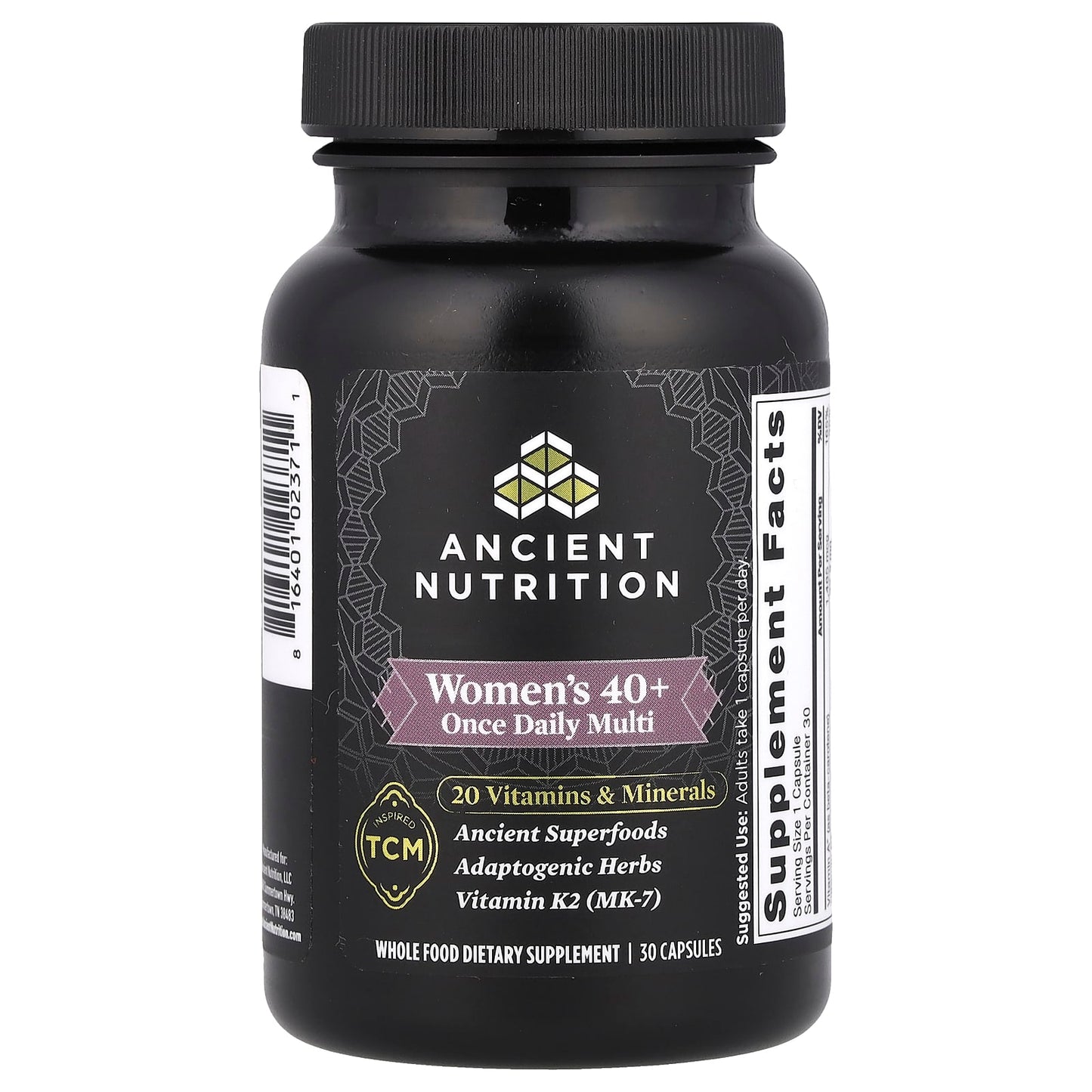 Ancient Nutrition Women's 40+ Daily Multi with Vitamins & Minerals, 30 Capsules - Image 1